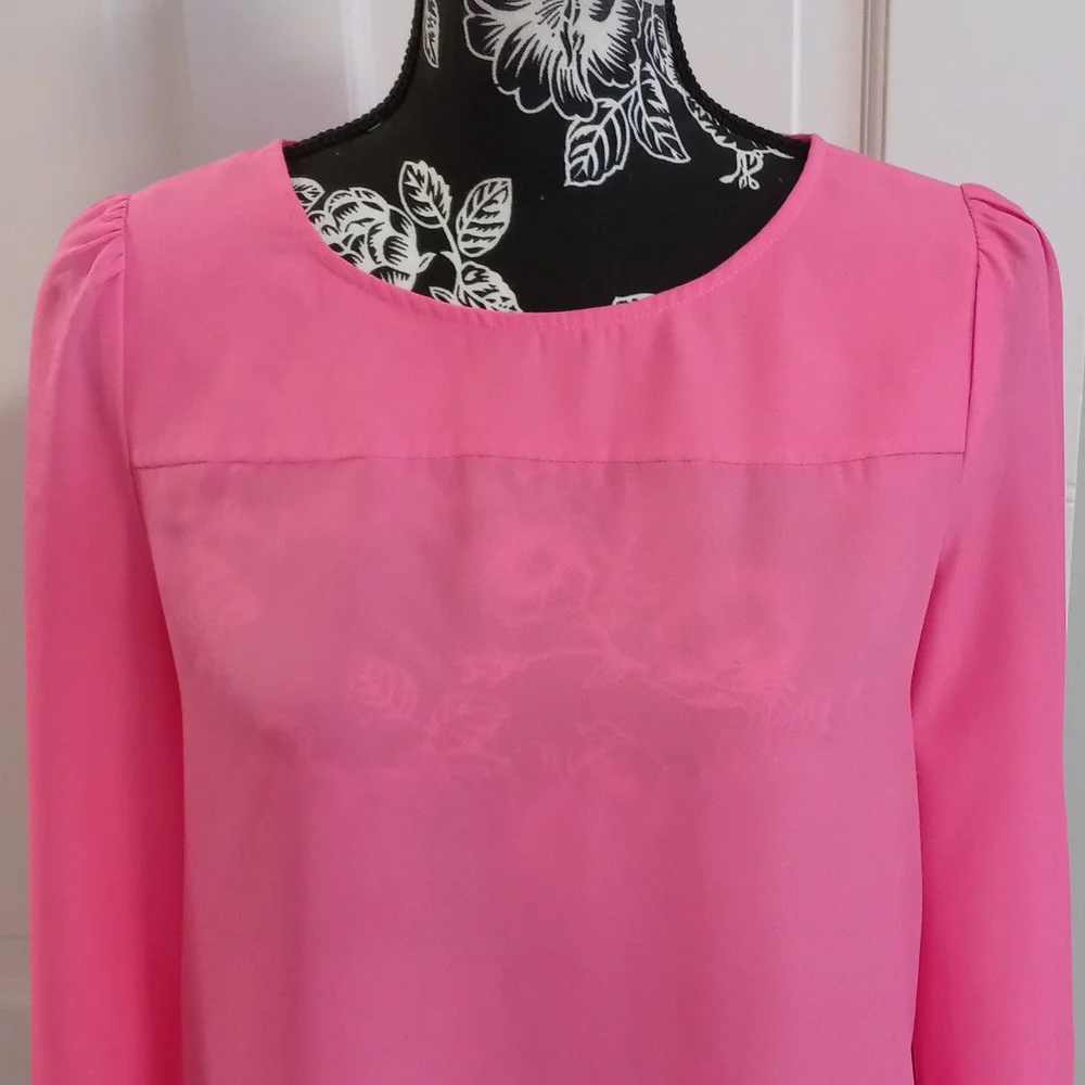 💘J. Crew💘 - L/S Hot Pink Top
